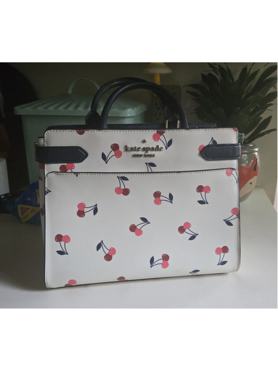 kate spade Handbags - kate spade new york Staci Medium Satchel in the "Dancing Cherrie" (cream multi).